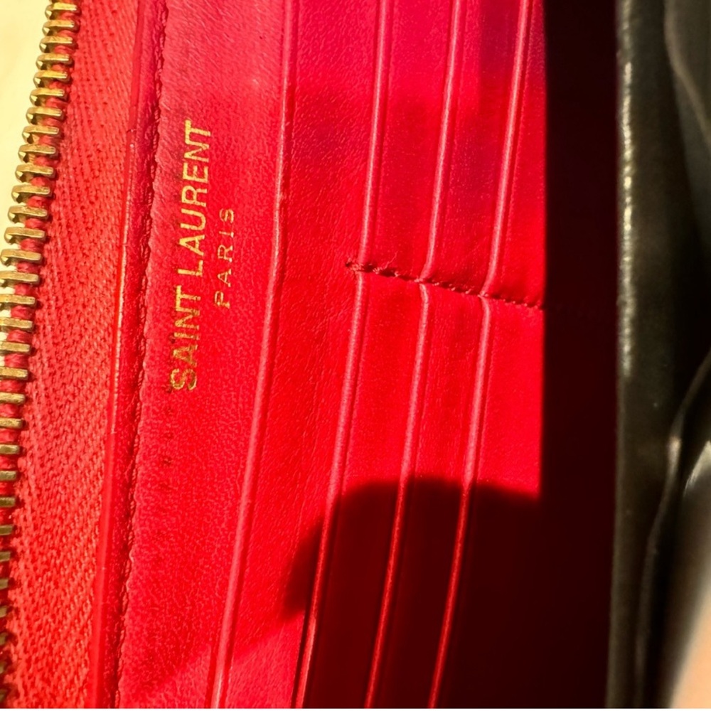 Saint laurent vintage pink calfskin continental wallet - Picture 9 of 15